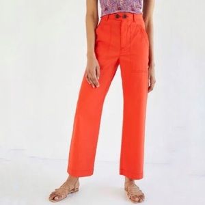 Anthropologie Maeve Colette Cropped Wide-Leg Pants